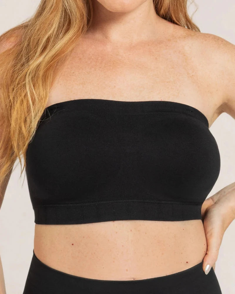 Reggiseno a fascia multiposizione senza ferretto antiscivolo con spalline removibili