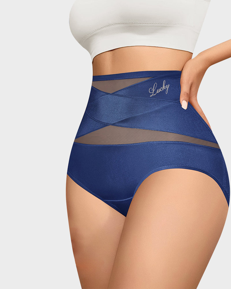 Slip modellanti senza cuciture a vita alta con controllo pancia – confezione da 4