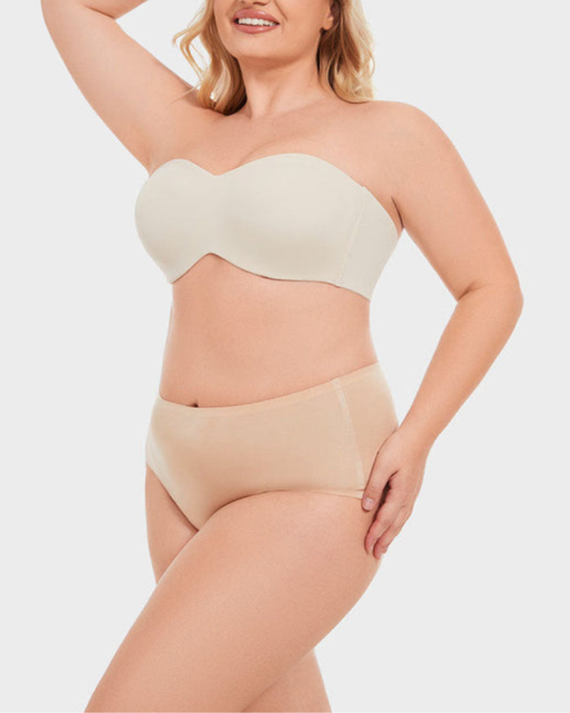 Reggiseno a fascia multiposizione antiscivolo a sostegno completo