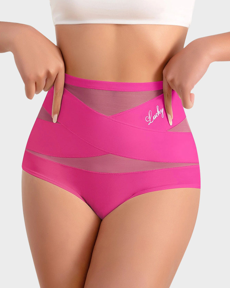 Slip modellanti senza cuciture a vita alta con controllo pancia – confezione da 4
