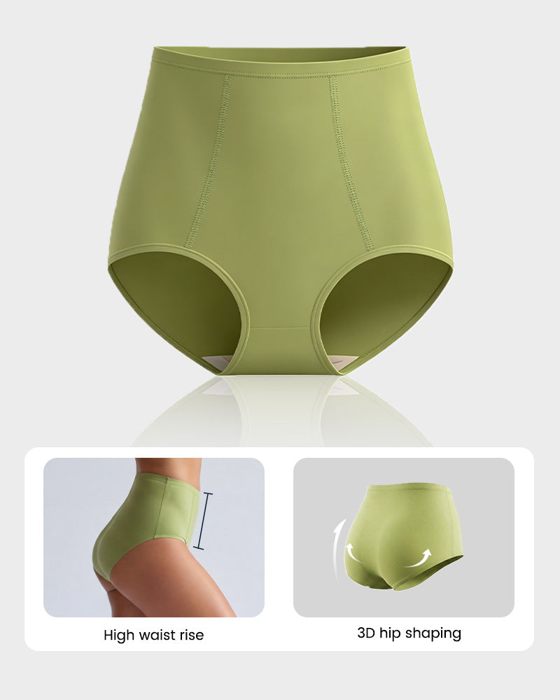 Slip contenitivi in cotone a vita alta – confezione da 4