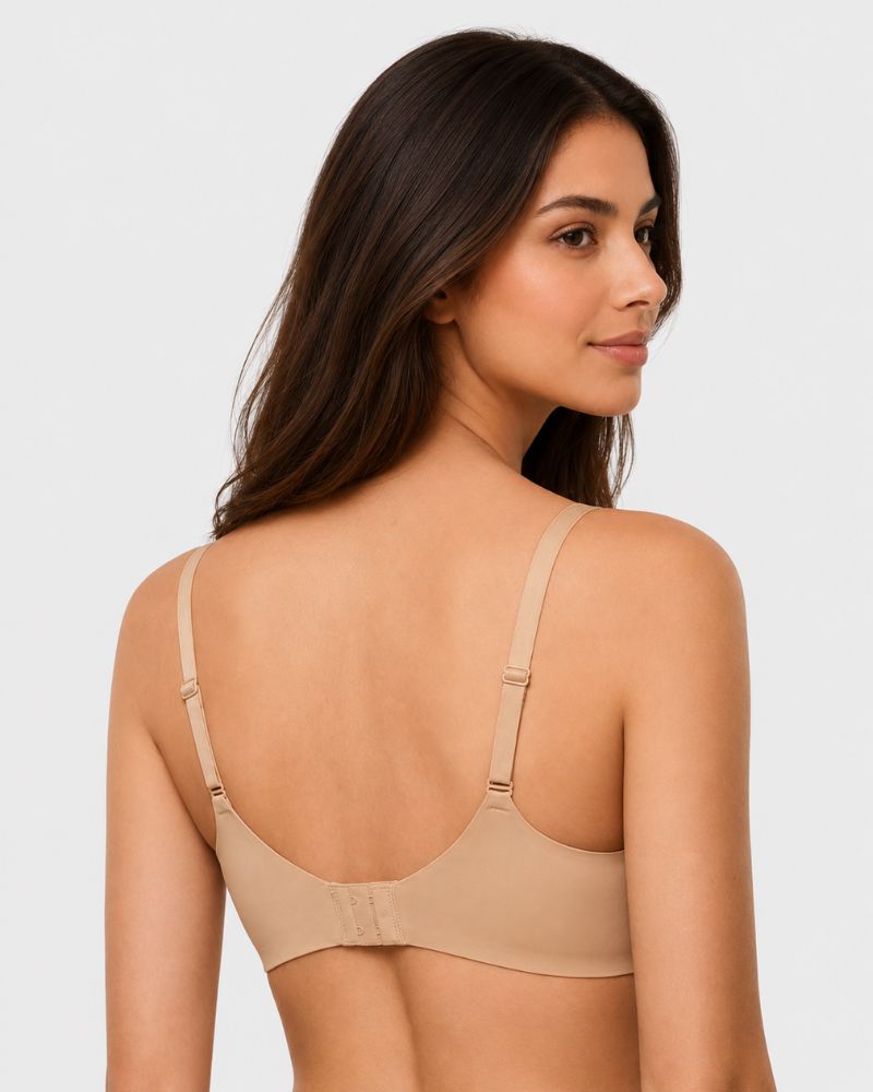 Reggiseno T-shirt push-up con ferretto e scollo profondo