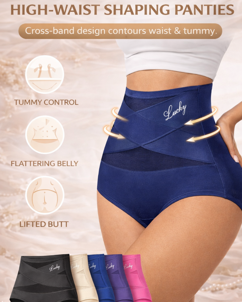 Slip modellanti senza cuciture a vita alta con controllo pancia – confezione da 4