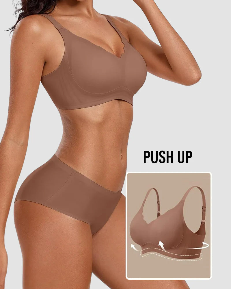 Reggiseno push-up comfort senza cuciture effetto liscio
