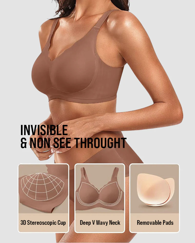 Reggiseno push-up comfort senza cuciture effetto liscio