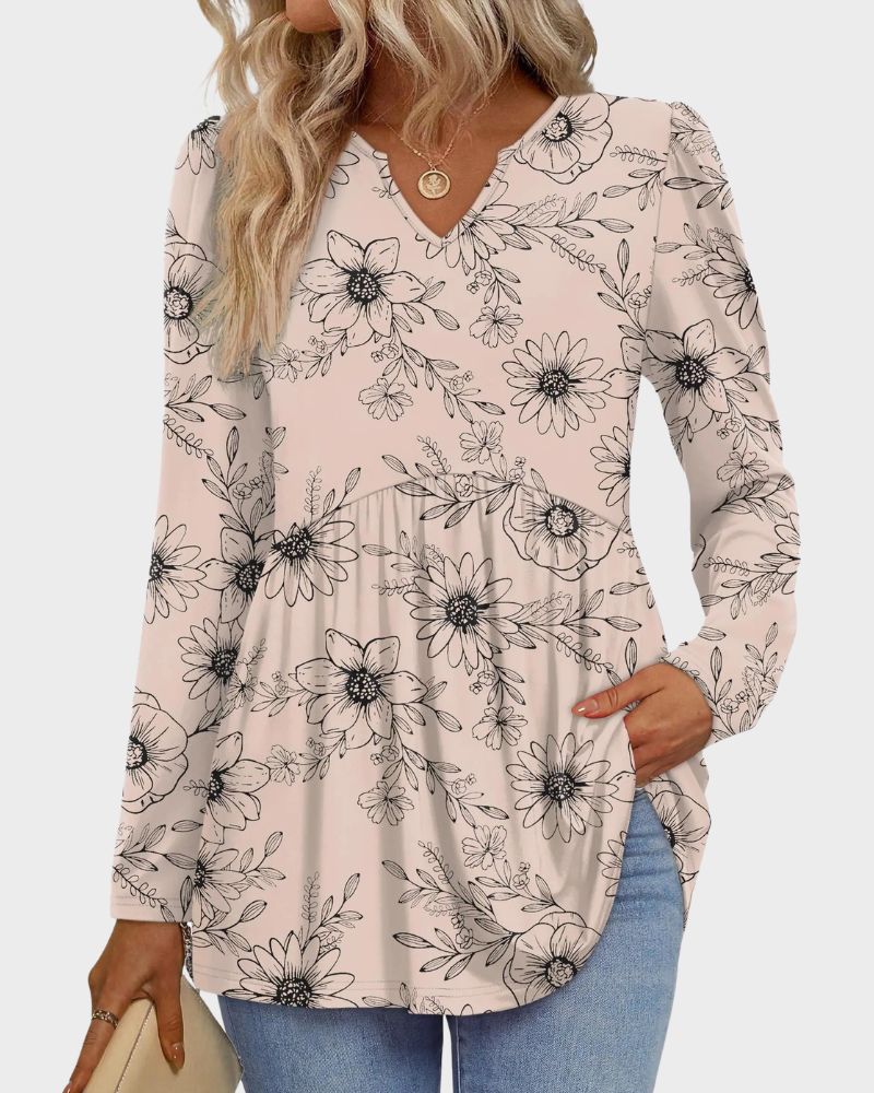 Beige floreale