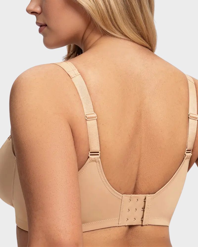 Reggiseno coprente con ferretto taglie comode ricamato