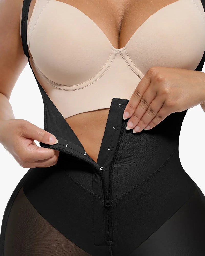 Push-up corrigerende body met U-hals en buikcorrectie