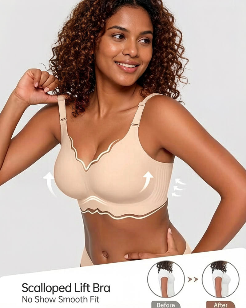 Reggiseno jelly coprente senza ferretto smerlato