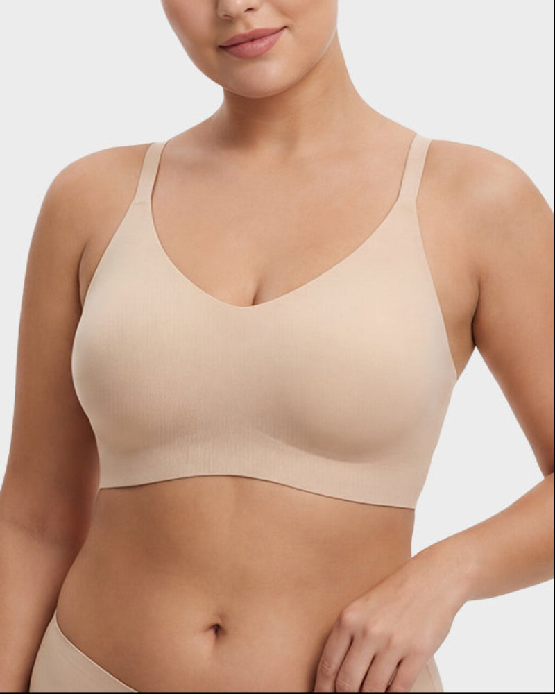 Bralette jelly senza cuciture in pizzo leggermente imbottita