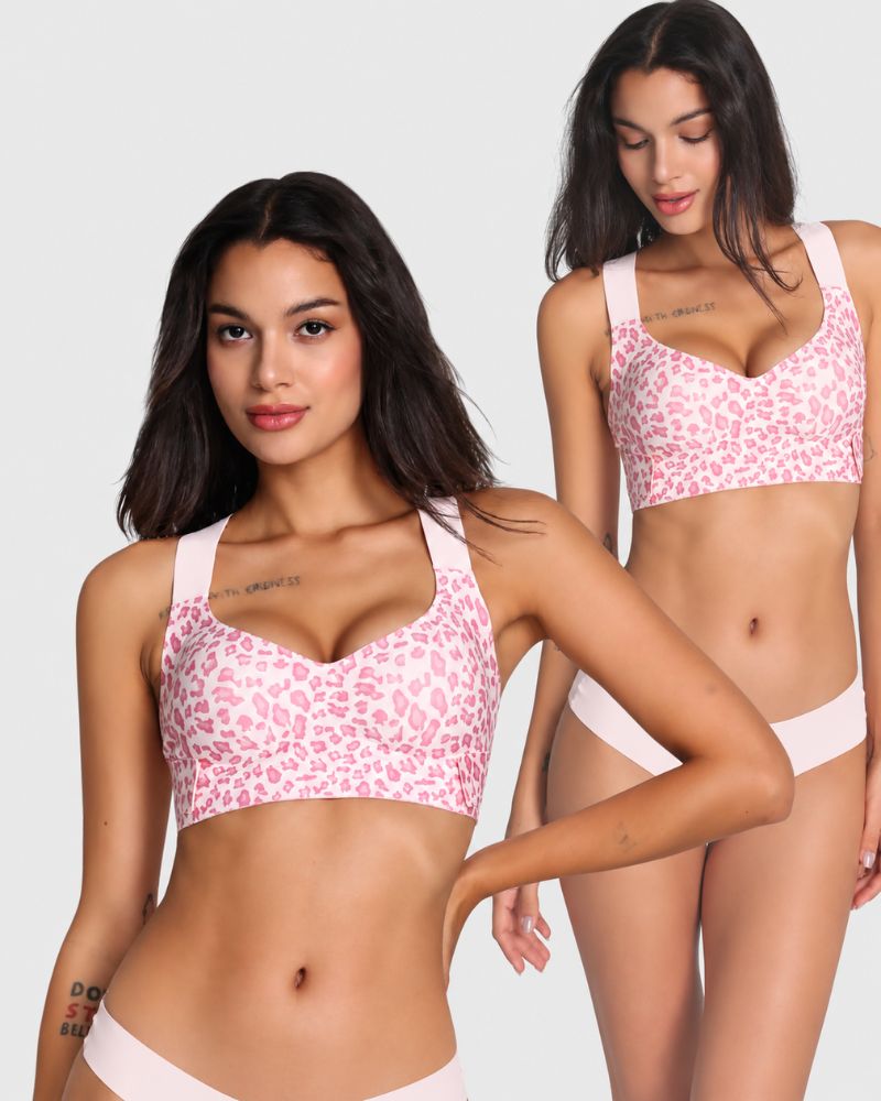 Reggiseno modellante senza ferretto con schiena incrociata