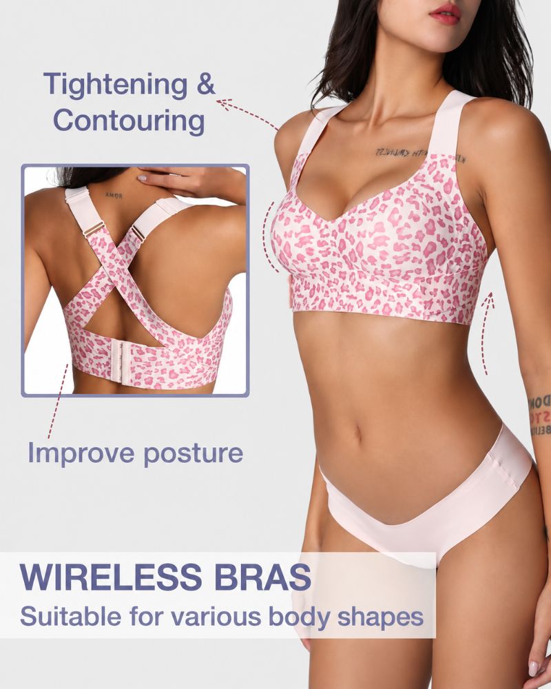 Reggiseno modellante senza ferretto con schiena incrociata