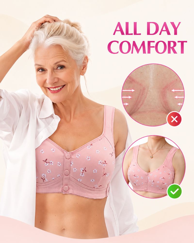 Reggiseno contenitivo senza ferretto con chiusura frontale facile
