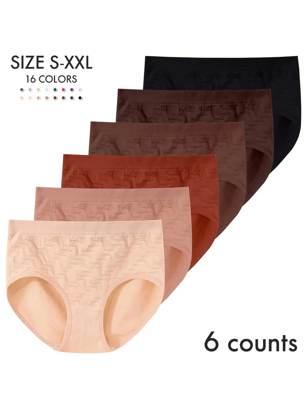 Slip invisibili senza cuciture a vita alta – confezione da 5