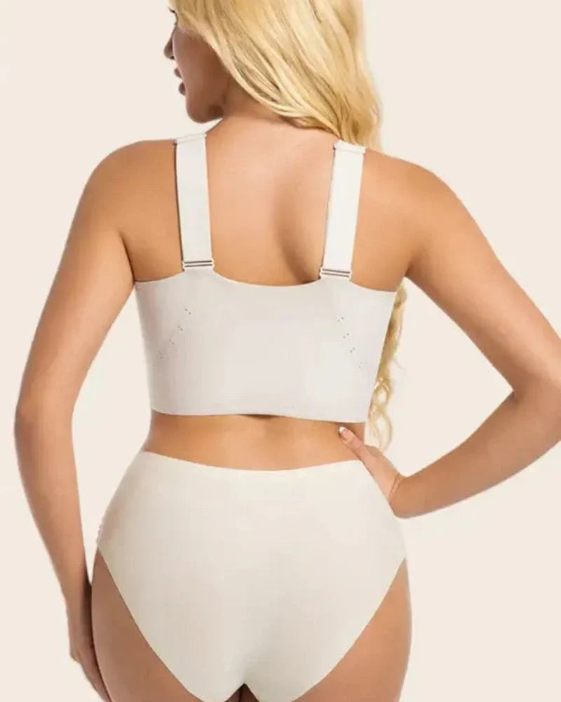 Reggiseno comfort senza ferretto con chiusura frontale taglie comode