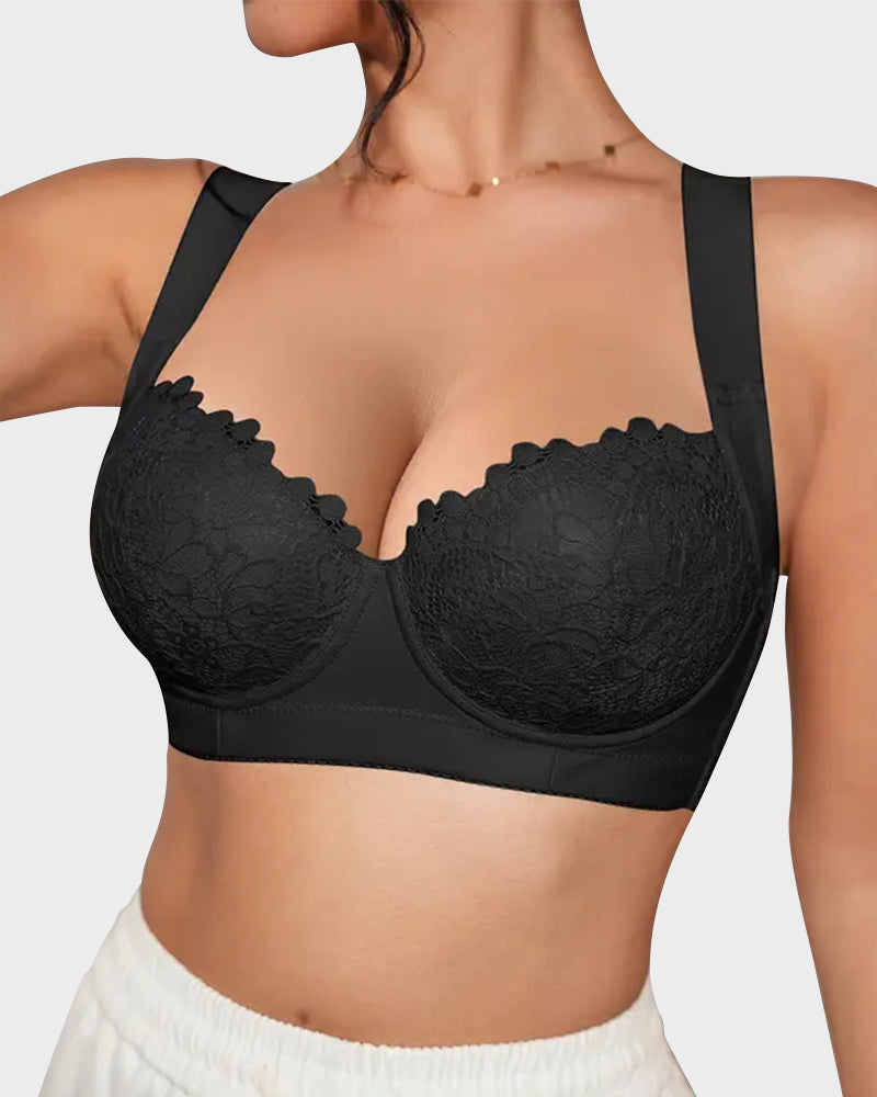 Reggiseno push-up con ferretto in pizzo elegante