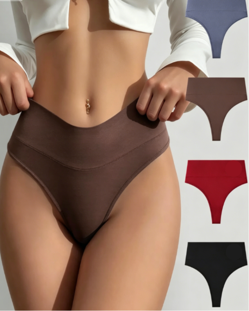 Perizoma senza cuciture a vita alta con controllo pancia
