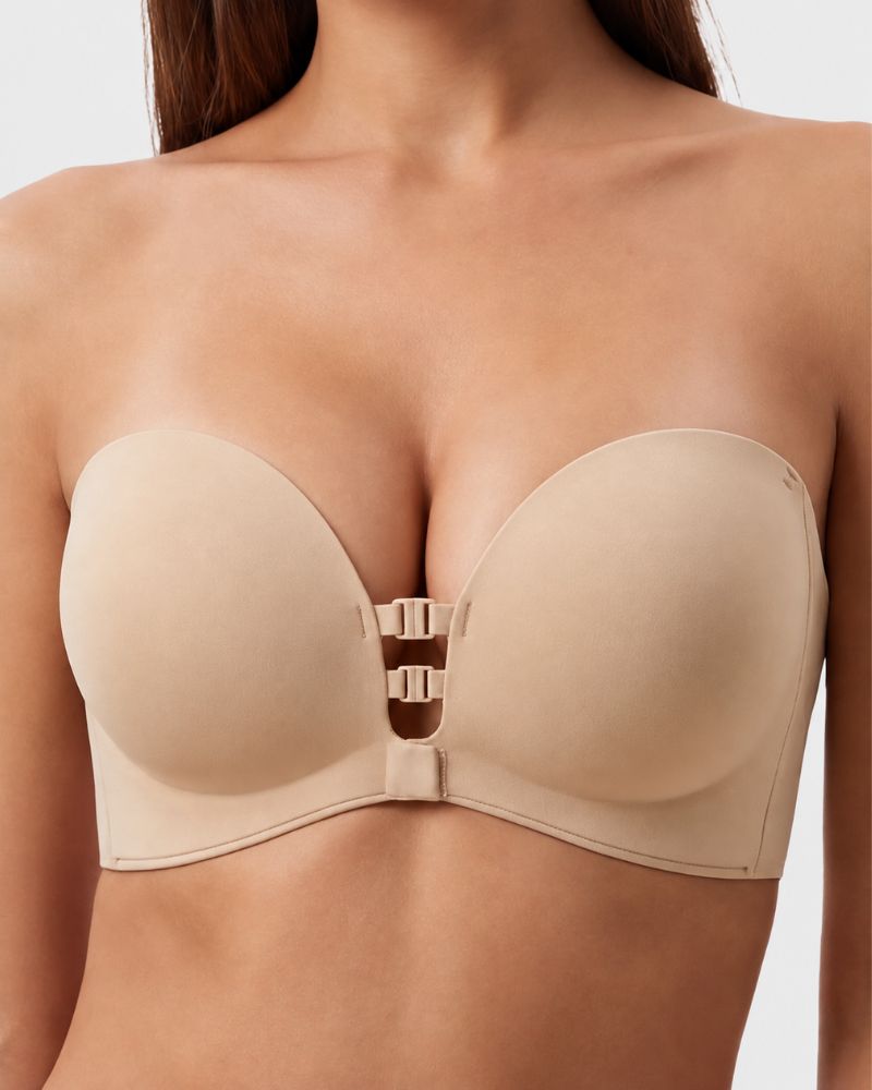 Reggiseno contenitivo imbottito senza ferretto senza cuciture antiscivolo
