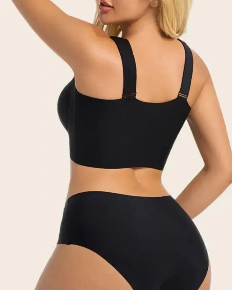 Reggiseno comfort senza ferretto con chiusura frontale taglie comode