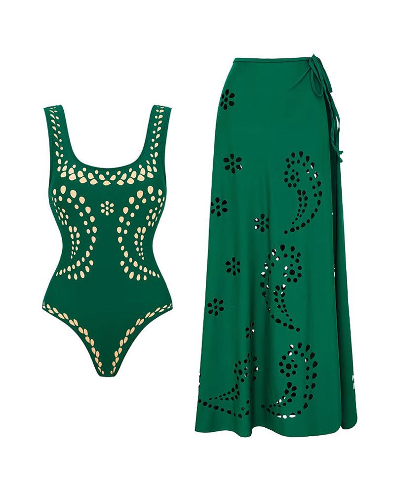 Costume intero traforato