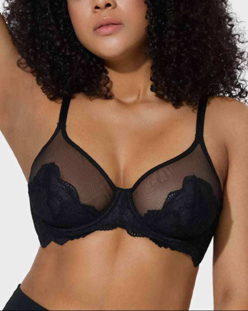 Reggiseno minimizer coprente in pizzo