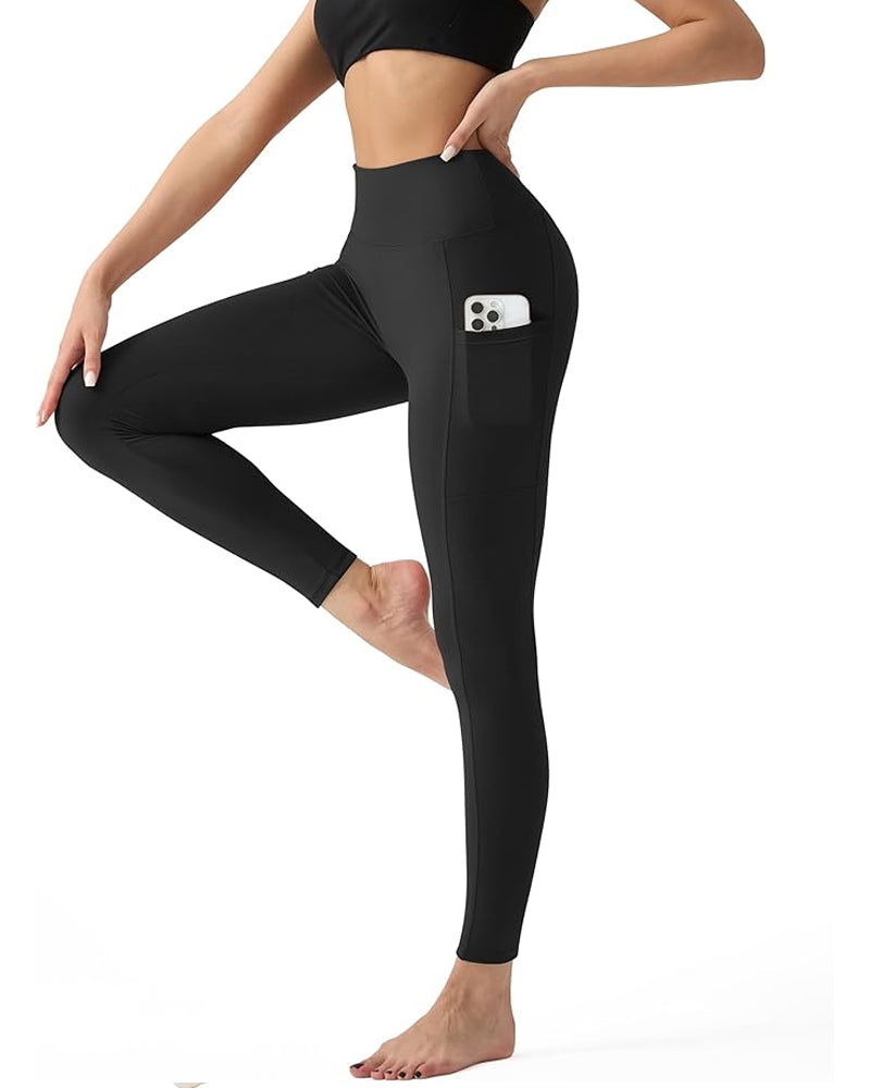 Leggings modellanti push-up a vita alta con tasche laterali