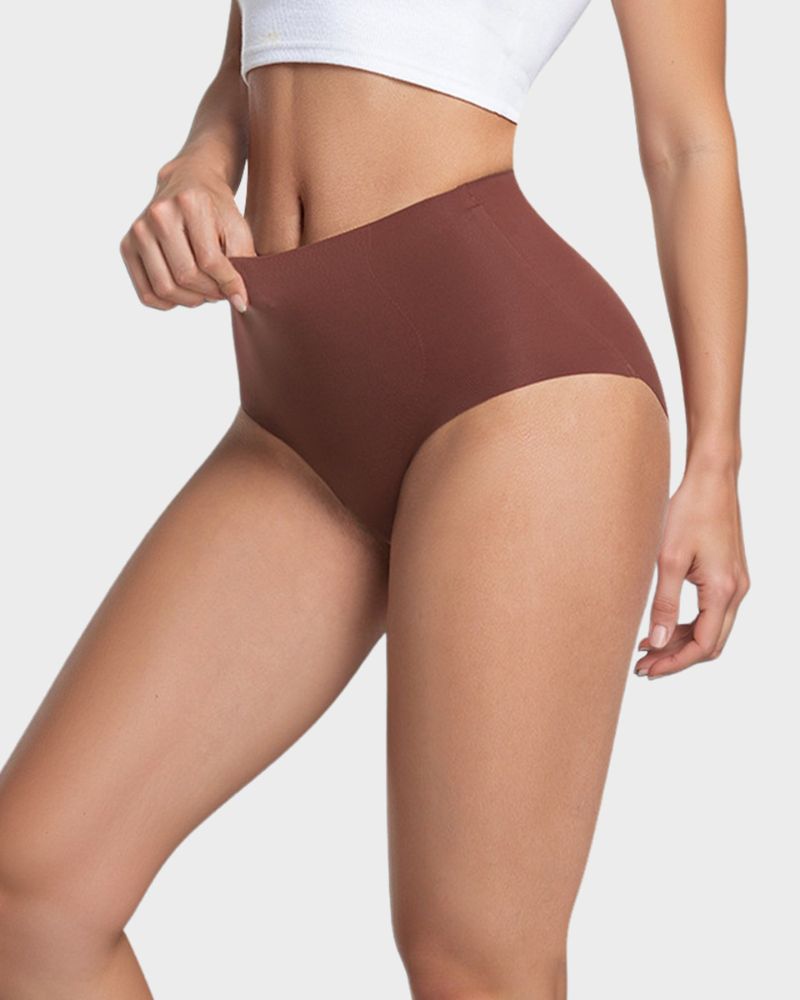 Slip modellanti a vita alta senza cuciture – confezione da 6