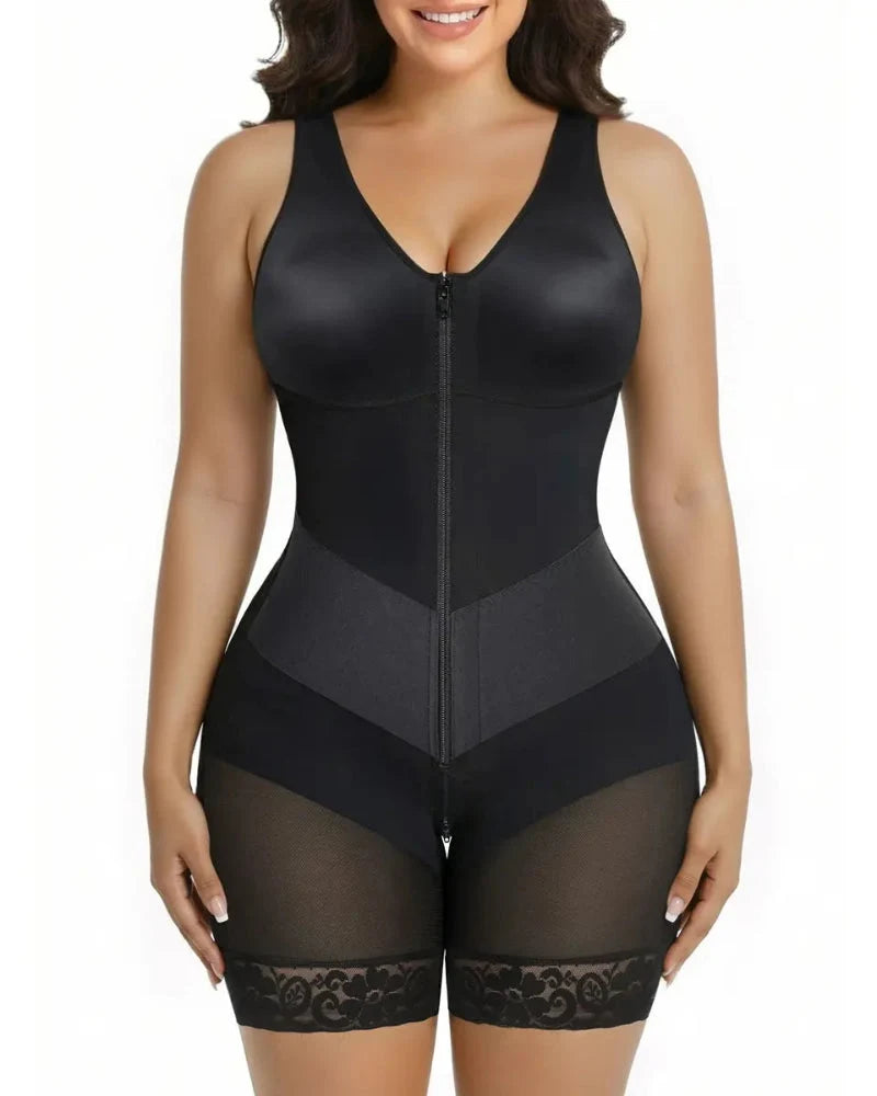 Guaina modellante stile faja colombiana con fascia elastica a V