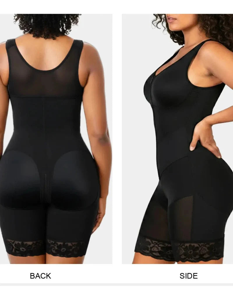 Guaina modellante stile faja colombiana con fascia elastica a V