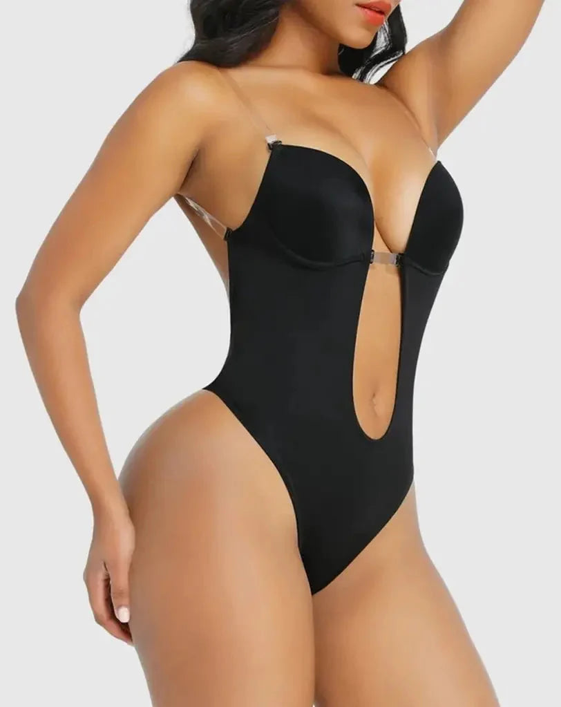 Body perizoma senza spalline con scollo profondo a U