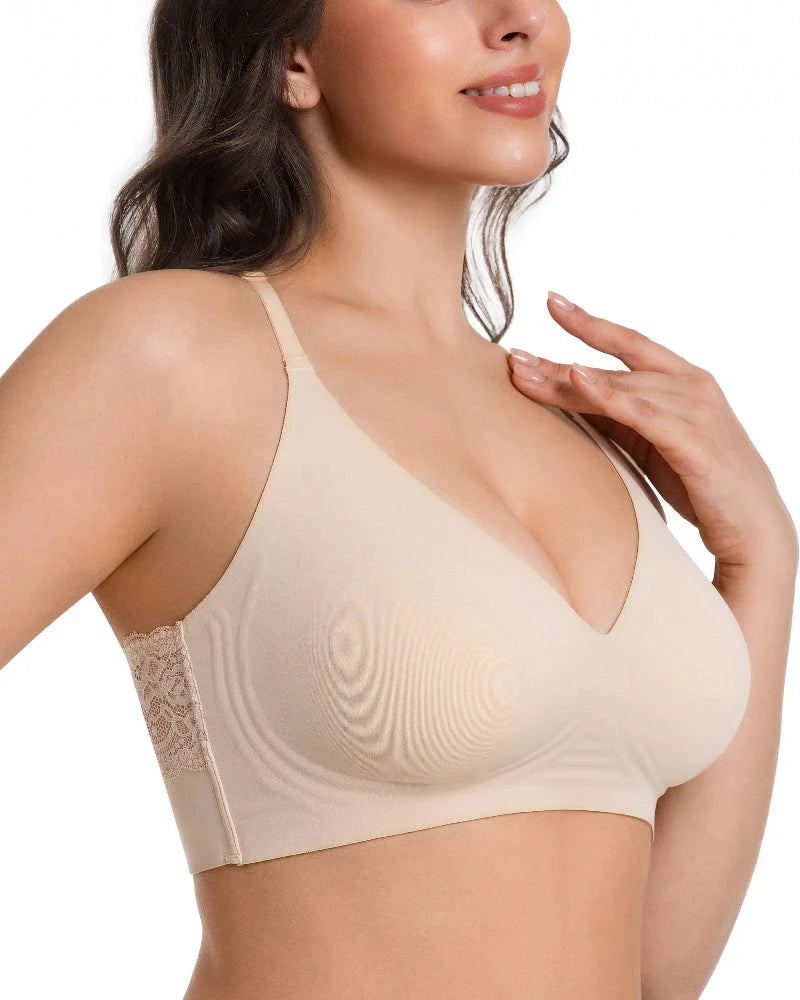 Bralette in pizzo senza ferretto senza cuciture