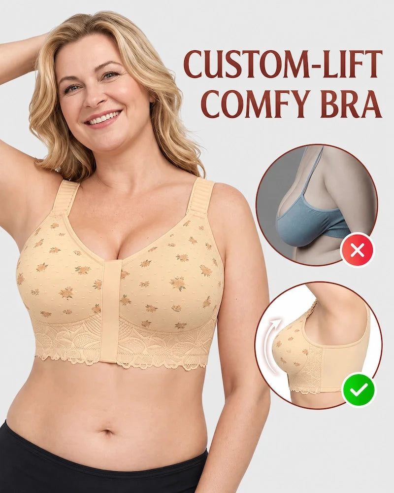 Reggiseno posturale in cotone morbido con sollevamento regolabile