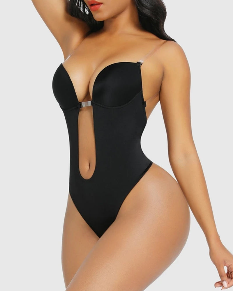 Body perizoma senza spalline con scollo profondo a U