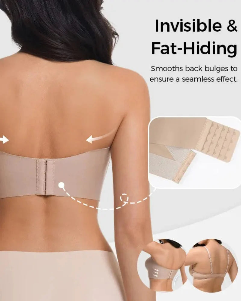 Reggiseno jelly imbottito senza spalline e senza ferretto antiscivolo