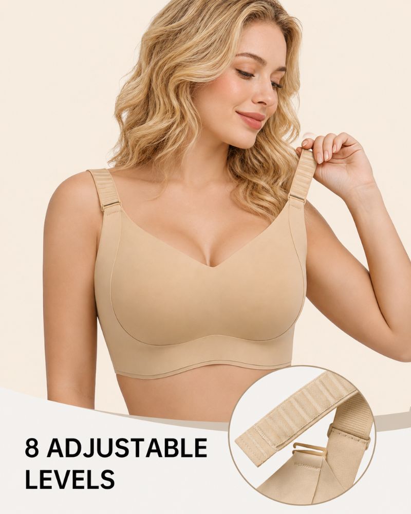 Reggiseno coprente senza ferretto effetto liscio e sollevante