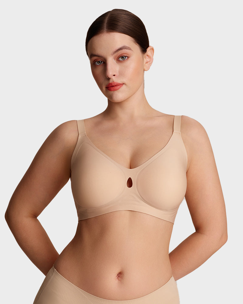 Reggiseno jelly sollevante invisibile traforato traspirante