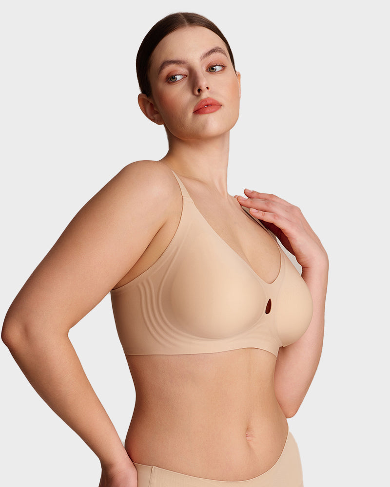 Reggiseno jelly sollevante invisibile traforato traspirante