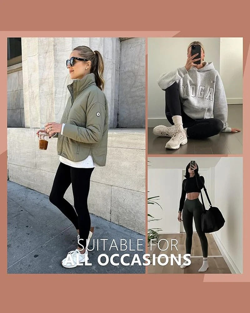 Leggings sportivi a vita alta con controllo pancia e tasche laterali