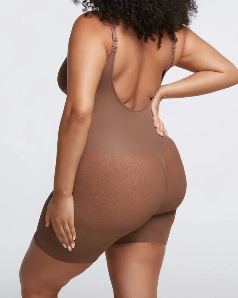 Body modellante comfort a metà coscia