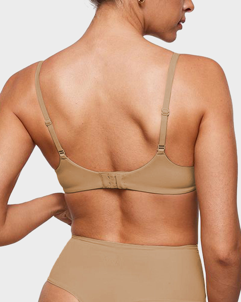 Reggiseno a balconcino scollato con ferretto non imbottito
