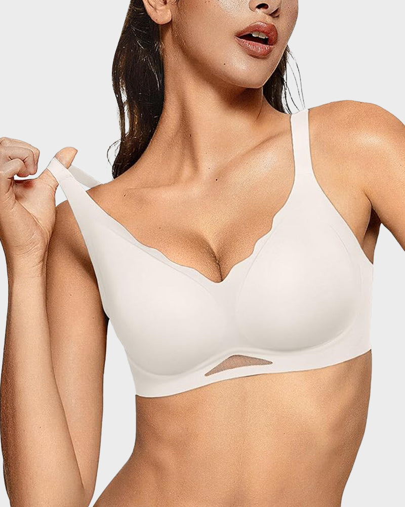 Reggiseno in rete comfort senza ferretto senza cuciture