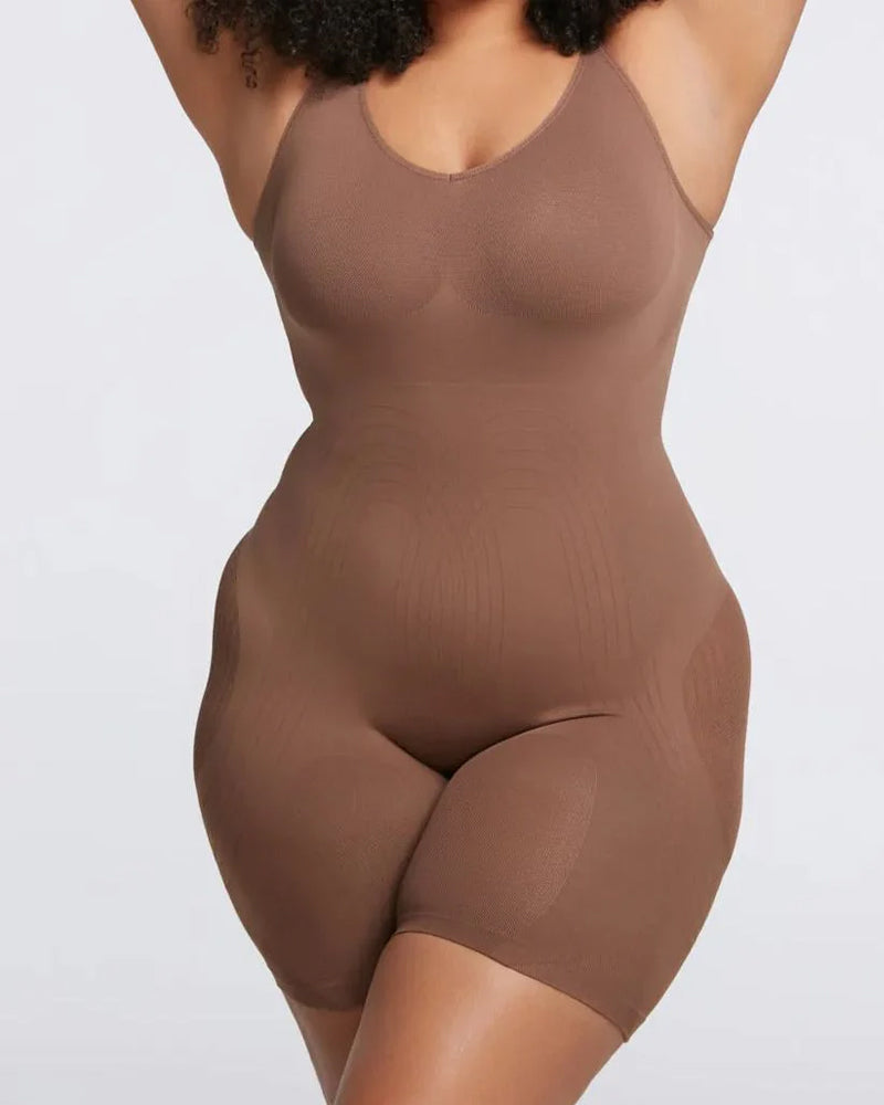 Body modellante comfort a metà coscia