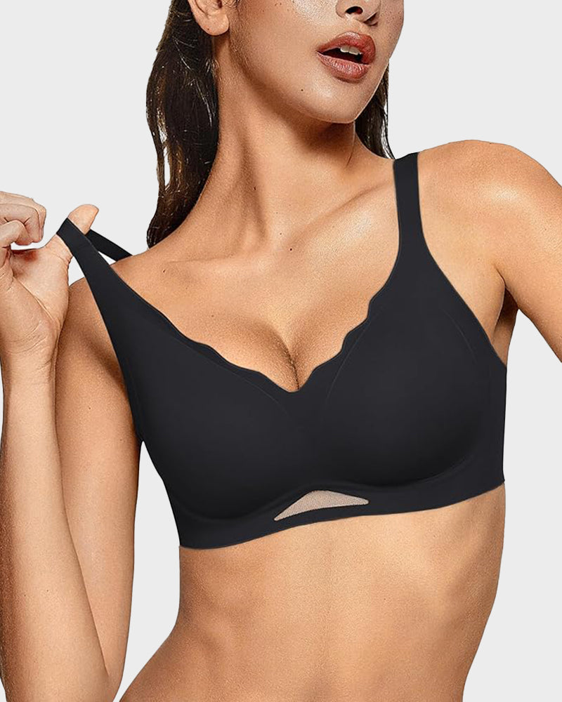 Reggiseno in rete comfort senza ferretto senza cuciture