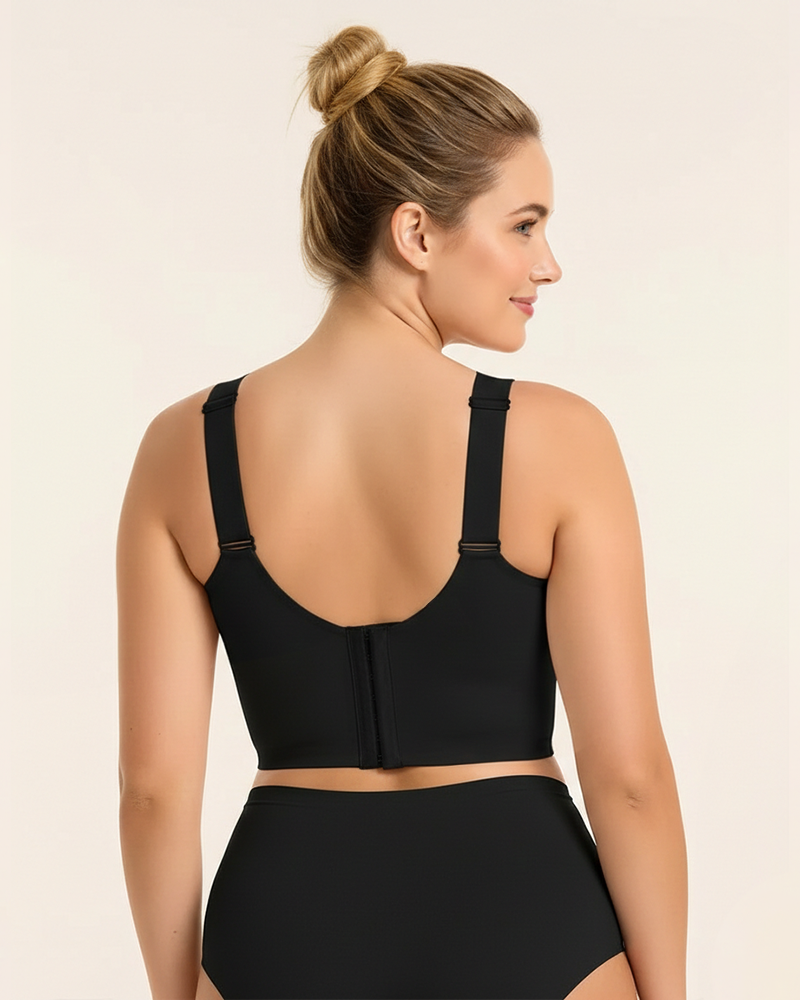 Reggiseno jelly push-up senza cuciture con schiena liscia taglie comode