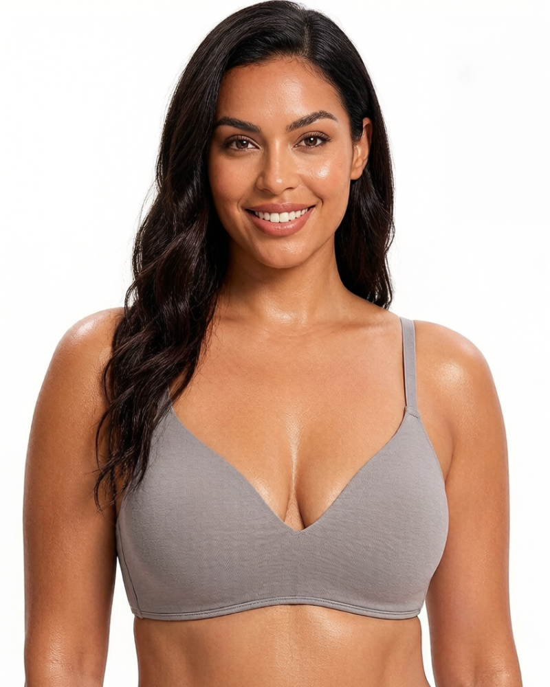 Reggiseno T-shirt in cotone senza ferretto sollevante