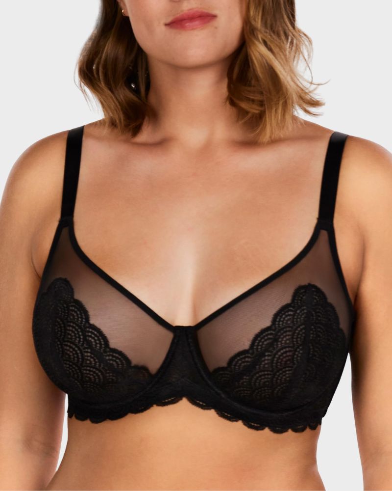 Reggiseno minimizer con ferretto taglie comode in pizzo a sirena
