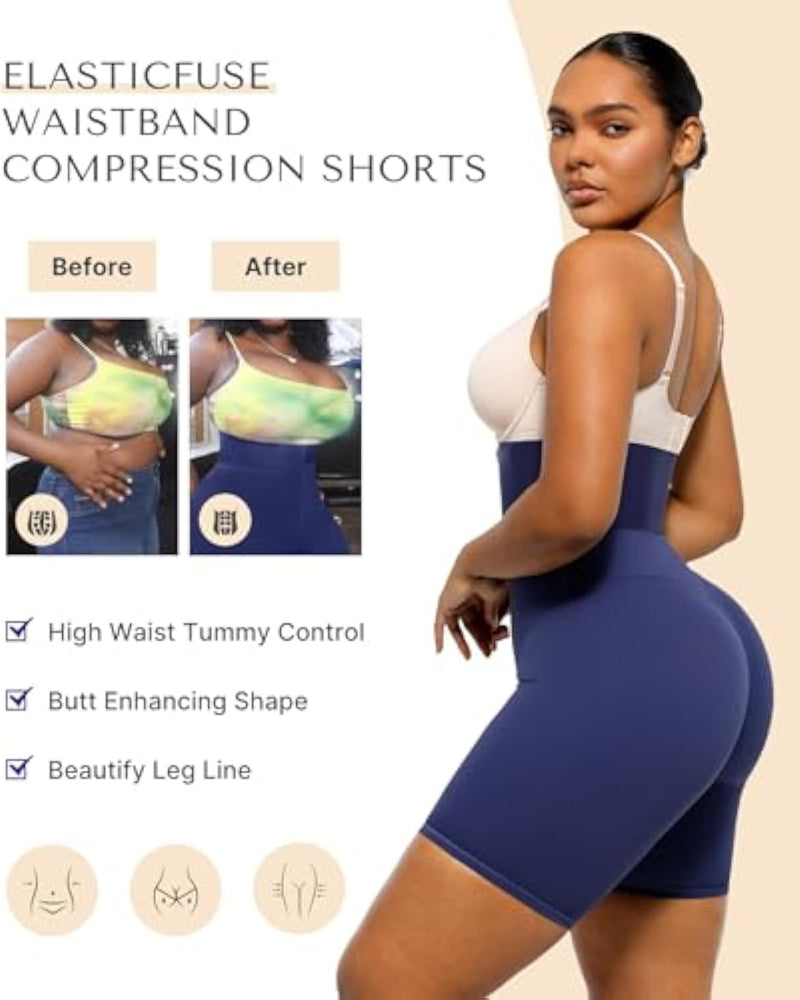 Leggings modellanti a vita alta con fascia stringivita