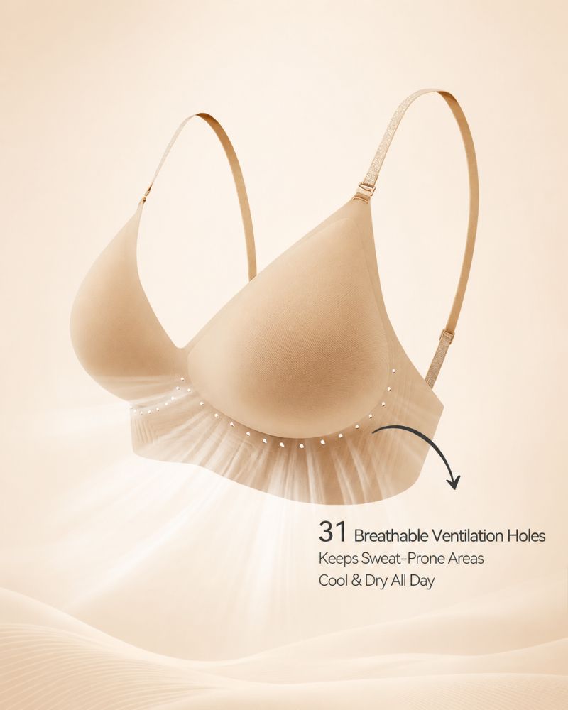 Reggiseno a balconcino multiposizione senza cuciture per schiena scoperta