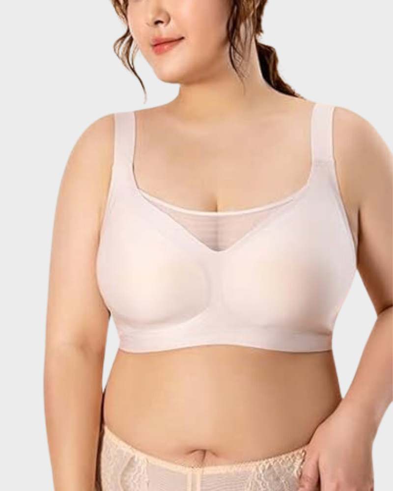 Reggiseno modellante con frontale in rete