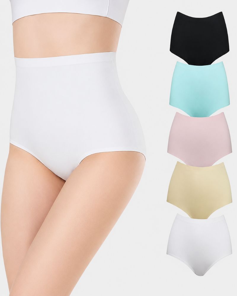 Slip invisibili senza cuciture a vita alta – confezione da 5